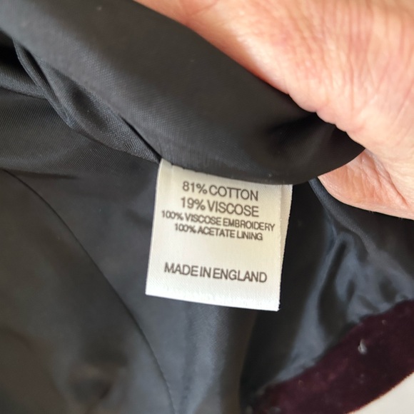 Monsoon London Purple and Black Velvet Sequined Jacket - Picture 6 of 9